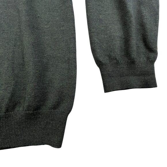 Brooks Brothers Sweater Men’s XL Green V-Neck Merino Wool Blend Vintage - Picture 4 of 7